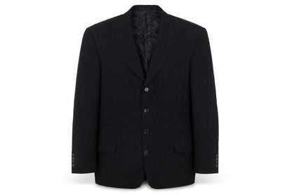 Simon Berwin Mens Black Wool Jacket Blazer Size 44 Regular