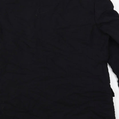 Simon Berwin Mens Black Wool Jacket Blazer Size 44 Regular