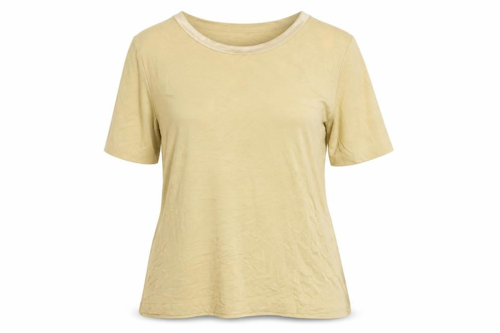 Womens UK Size 16 St Michael Beige Basic T-Shirt