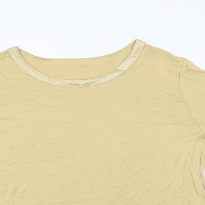 Womens UK Size 16 St Michael Beige Basic T-Shirt