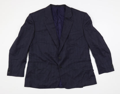 Mens UK Size 48 Greenwoods Regular Blue Suit Jacket