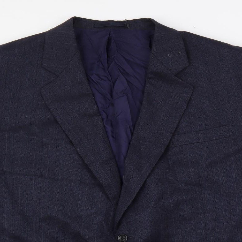 Mens UK Size 48 Greenwoods Regular Blue Suit Jacket