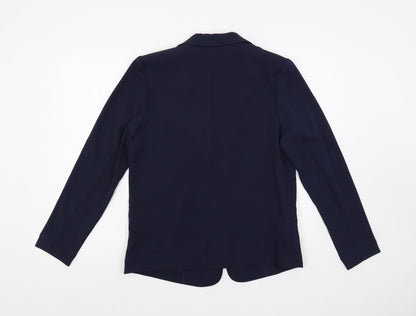 H&M Womens Blue Jacket Blazer Size 12 - Open