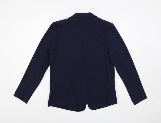 H&M Womens Blue Jacket Blazer Size 12 - Open