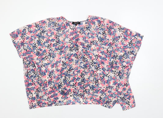 Womens UK Size M New Look Multicoloured Kimono Blouse