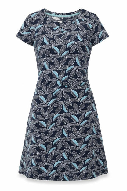 Mudd & Water Womens Blue Geometric Cotton A-Line Size 8 Round Neck Pullover
