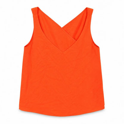 Womens UK Size 10 River Island Orange Basic Tank