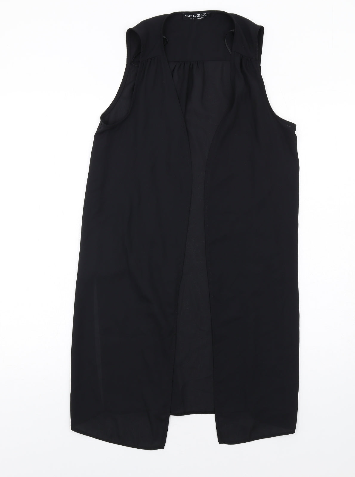 Womens UK Size 8 Select Black Kimono T-Shirt