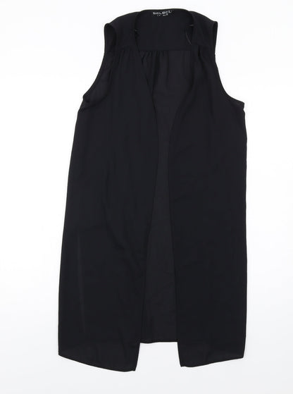 Womens UK Size 8 Select Black Kimono T-Shirt