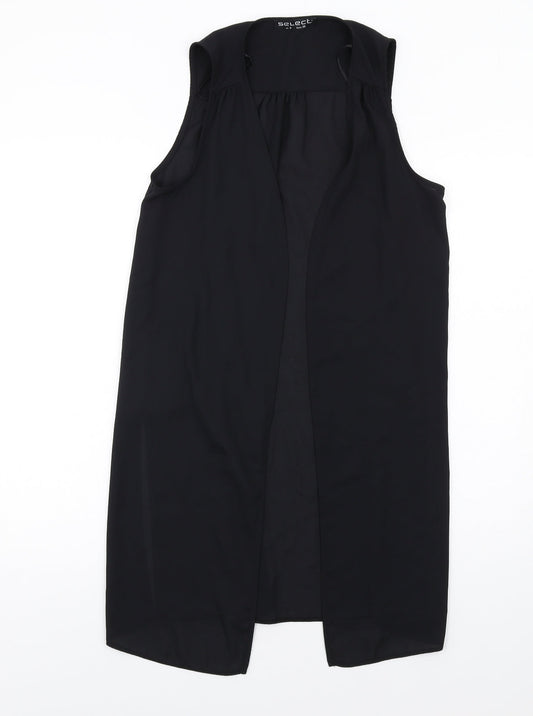 Womens UK Size 8 Select Black Kimono T-Shirt
