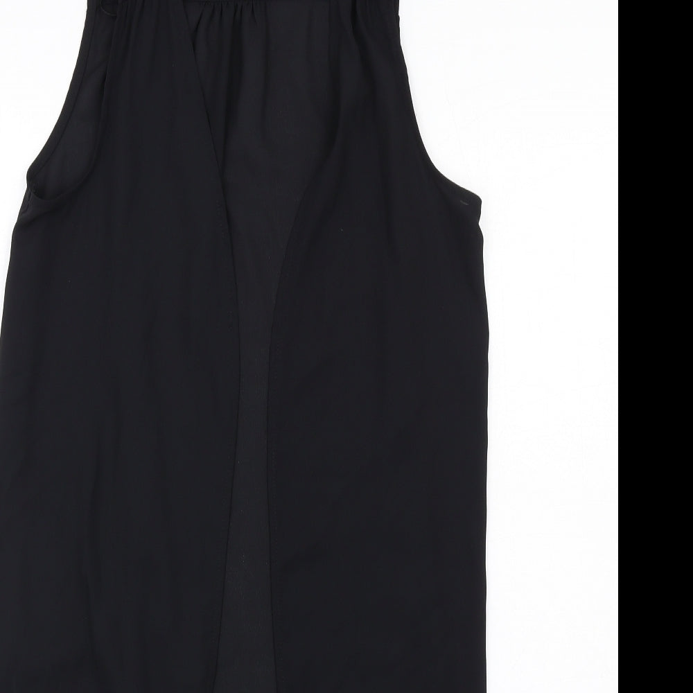 Womens UK Size 8 Select Black Kimono T-Shirt