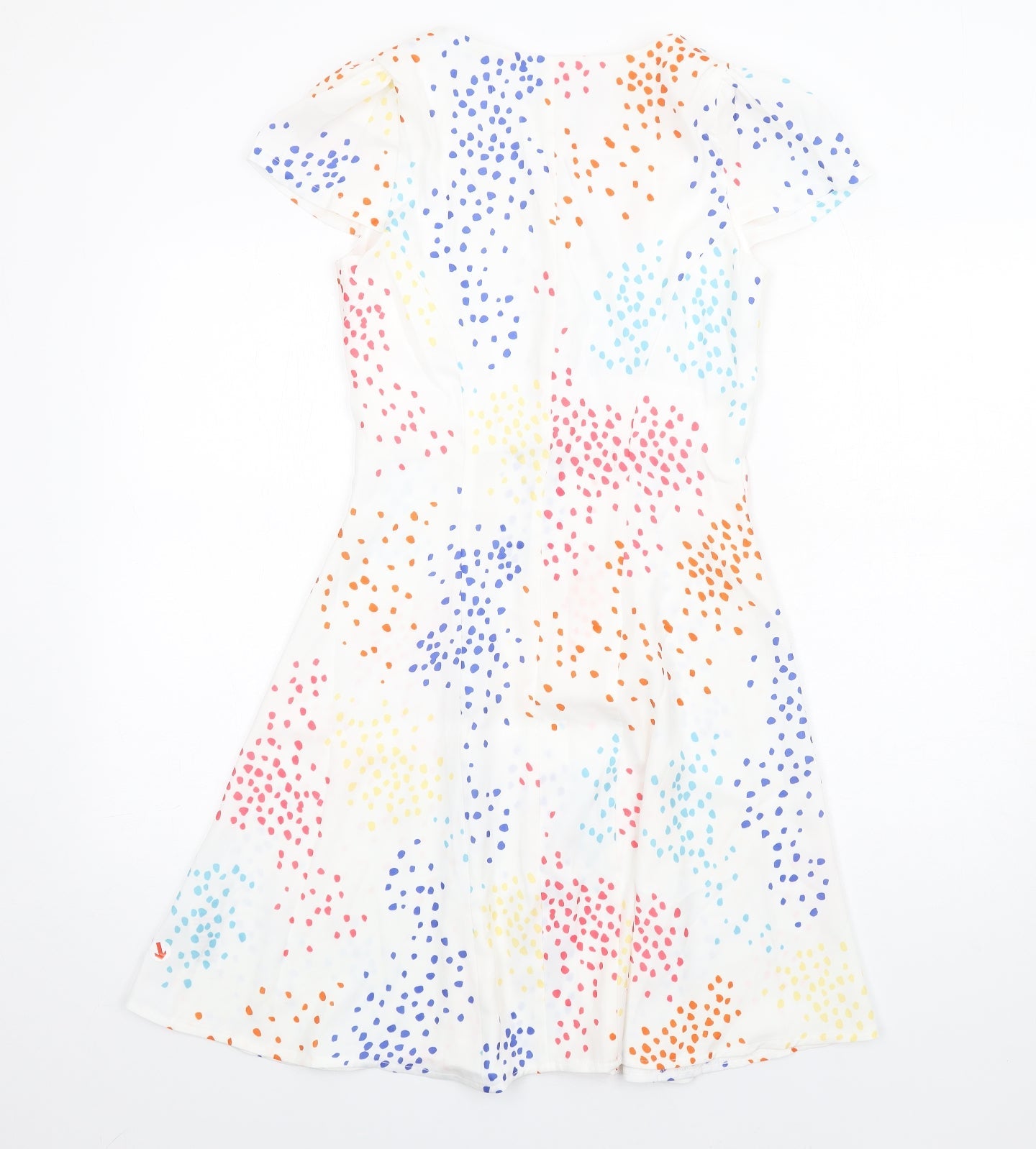 Paper Dolls Womens Multicoloured Geometric Polyethylene A-Line Size 6 V-Neck Button