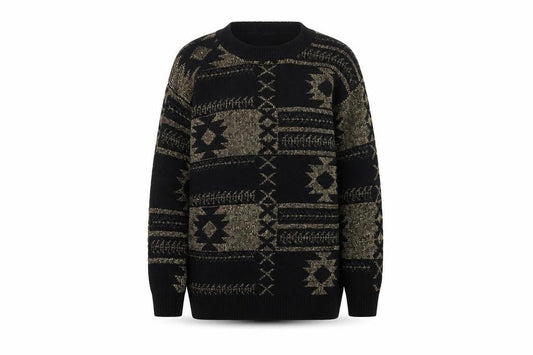 Womens UK Size S Sparkle & Fade Black Pullover Jumper