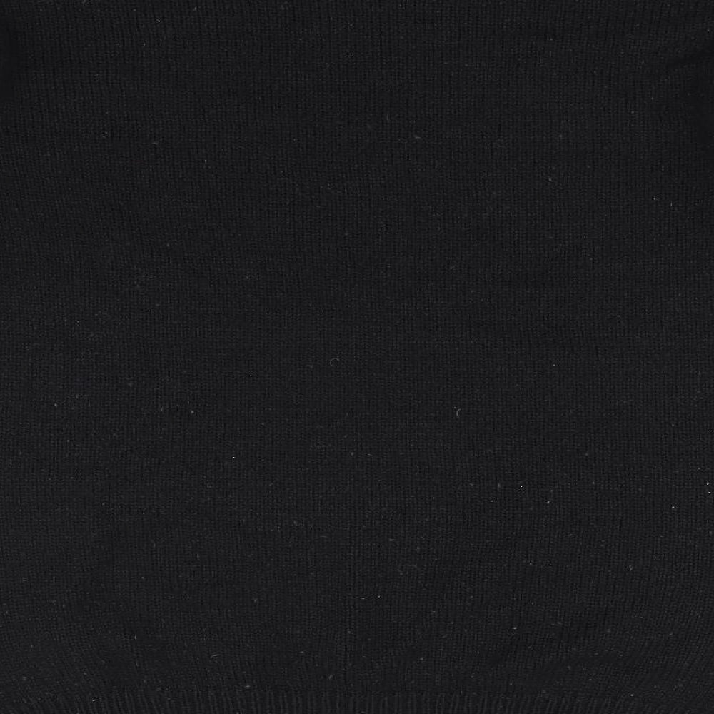 Womens UK Size S Sparkle & Fade Black Pullover Jumper