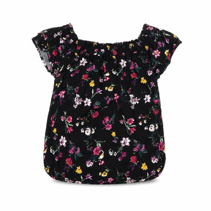 Womens UK Size S Pimkie Black Basic T-Shirt