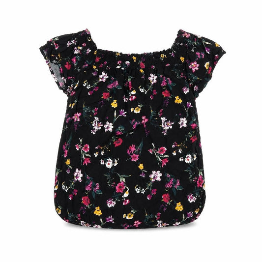 Womens UK Size S Pimkie Black Basic T-Shirt