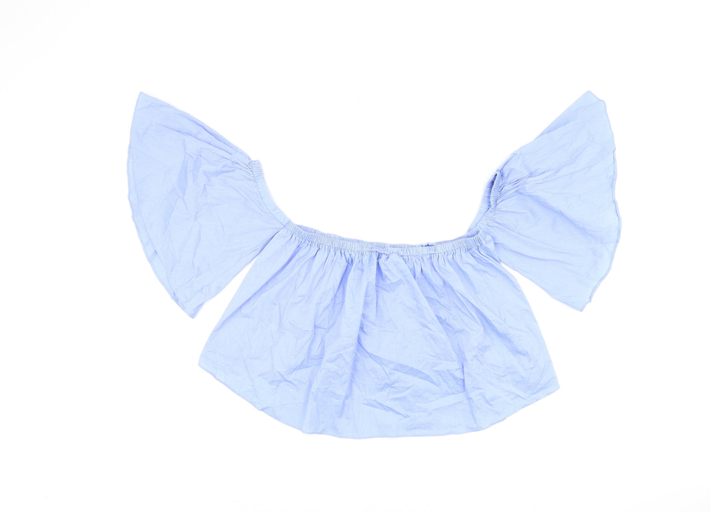 Womens UK Size M IVIVI Blue Cropped T-Shirt
