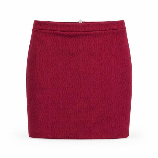 Miss Selfridge Womens Red Polyester Mini Skirt Size 8 Zip