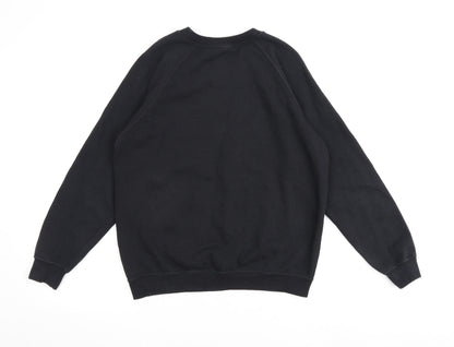 On The Rise Womens Black Cotton Pullover Sweatshirt Size S Pullover
