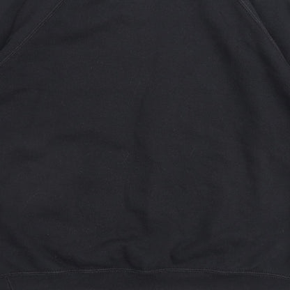 On The Rise Womens Black Cotton Pullover Sweatshirt Size S Pullover