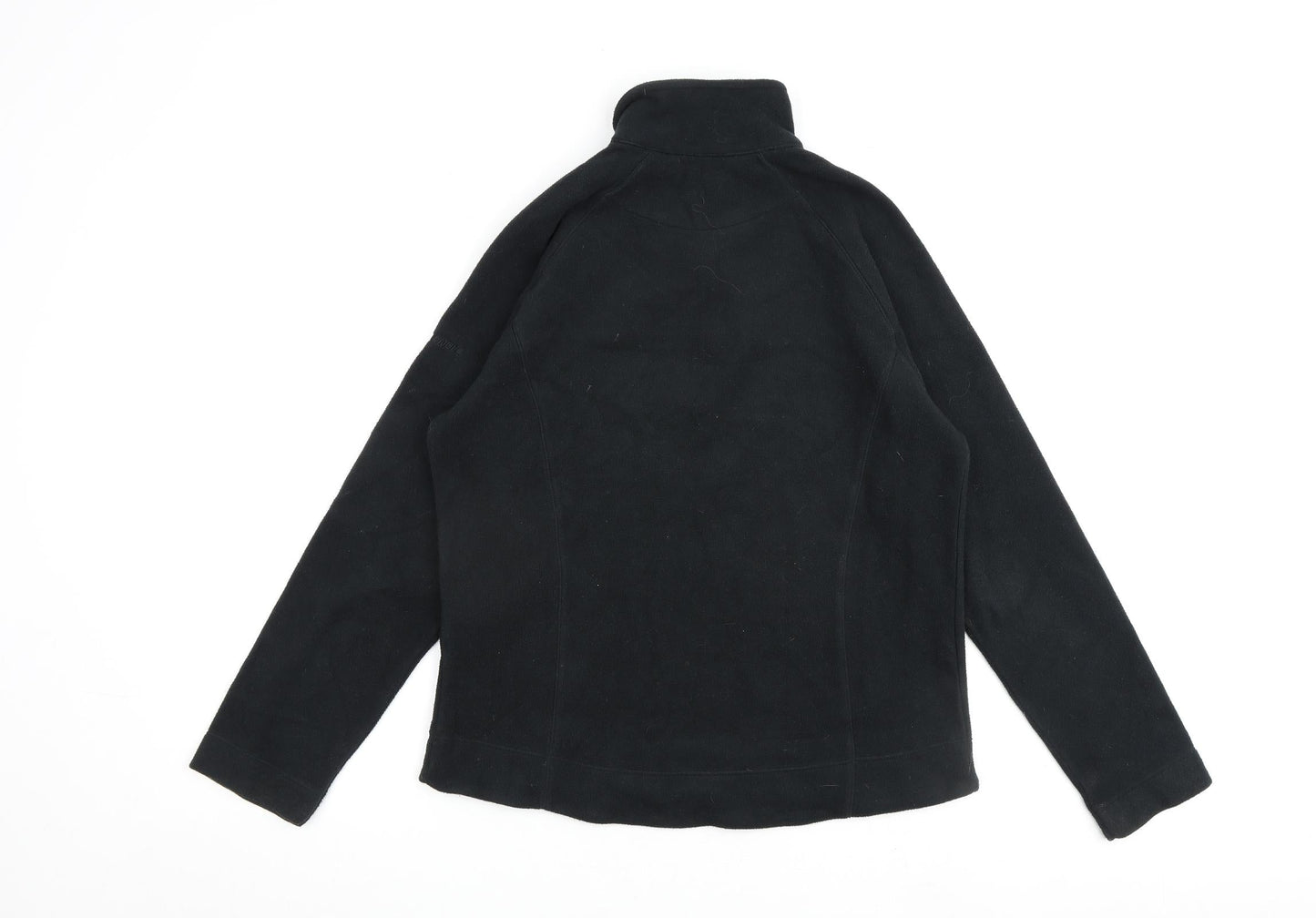 F. LLI Campagno Womens Black Polyester Pullover Sweatshirt Size 14 Zip