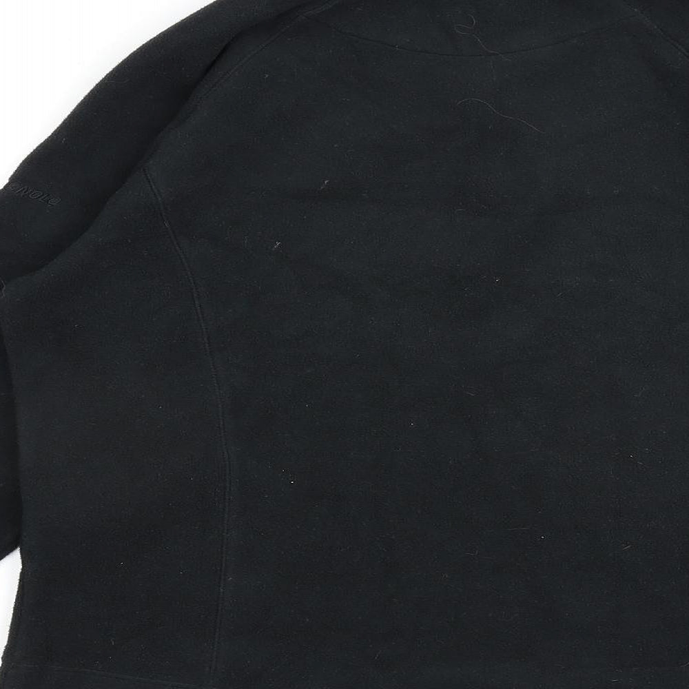 F. LLI Campagno Womens Black Polyester Pullover Sweatshirt Size 14 Zip