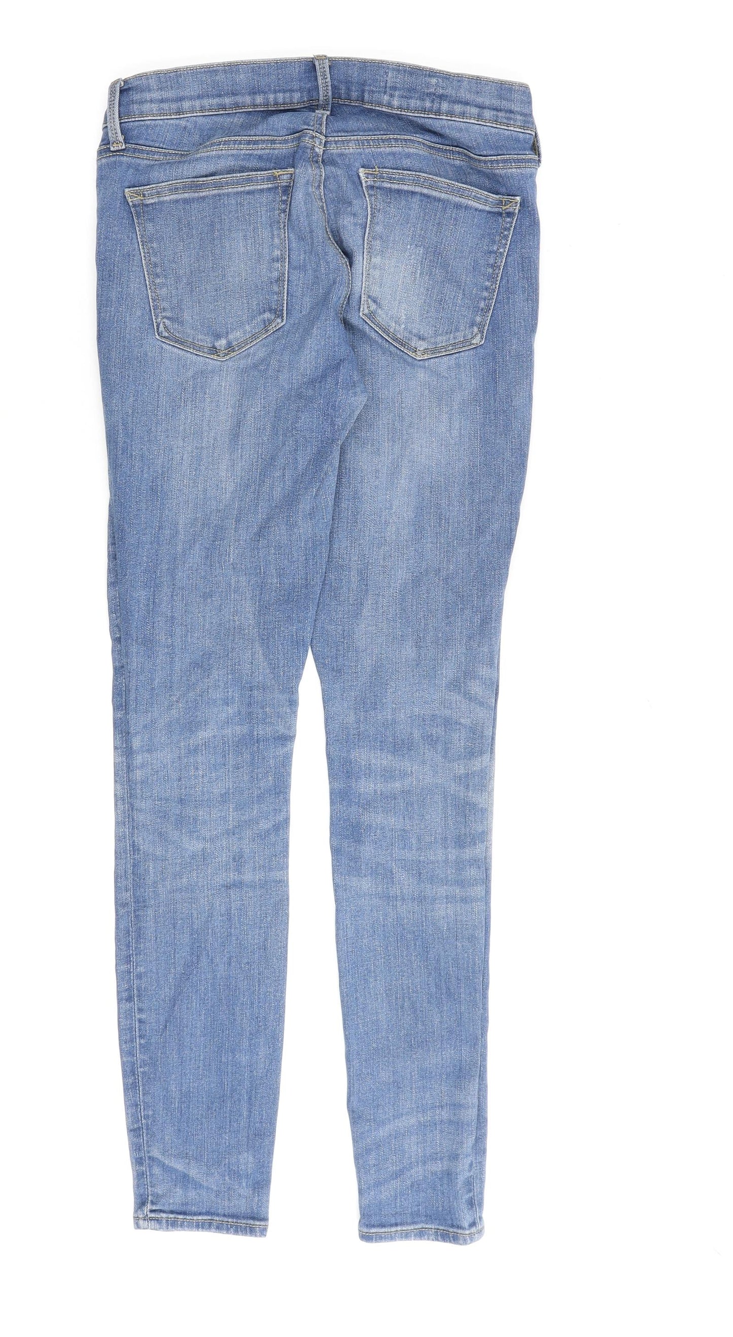 Gap Womens Blue Cotton Skinny Jeans Size 28 in L29 in Regular Zip