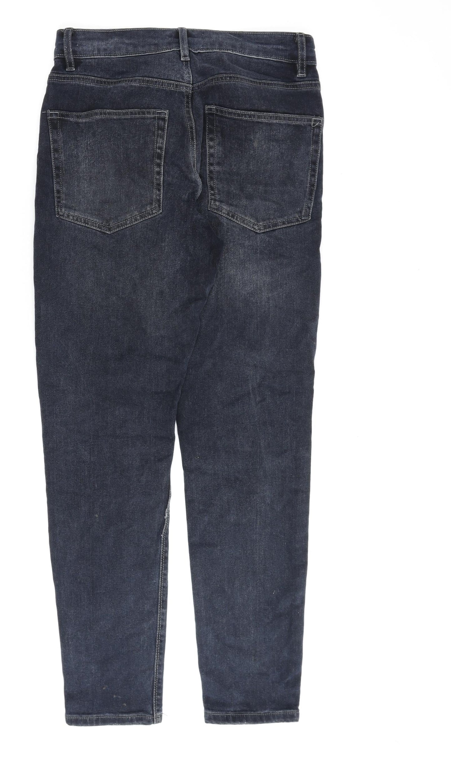 Easy Mens Blue Cotton Tapered Jeans Size 30 in L30 in Regular Zip - Tapered