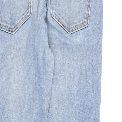 Zara Womens Blue Cotton Skinny Jeans Size 10 L26 in Regular Zip