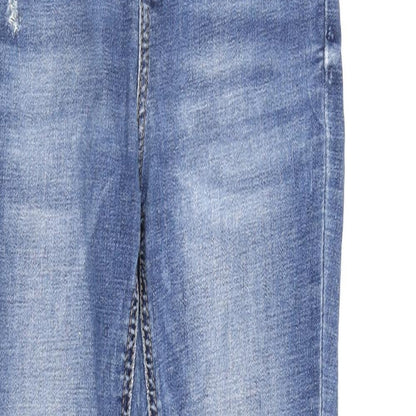 Womens UK Size 8 Stradivarius Regular Fit Skinny Blue Jeans