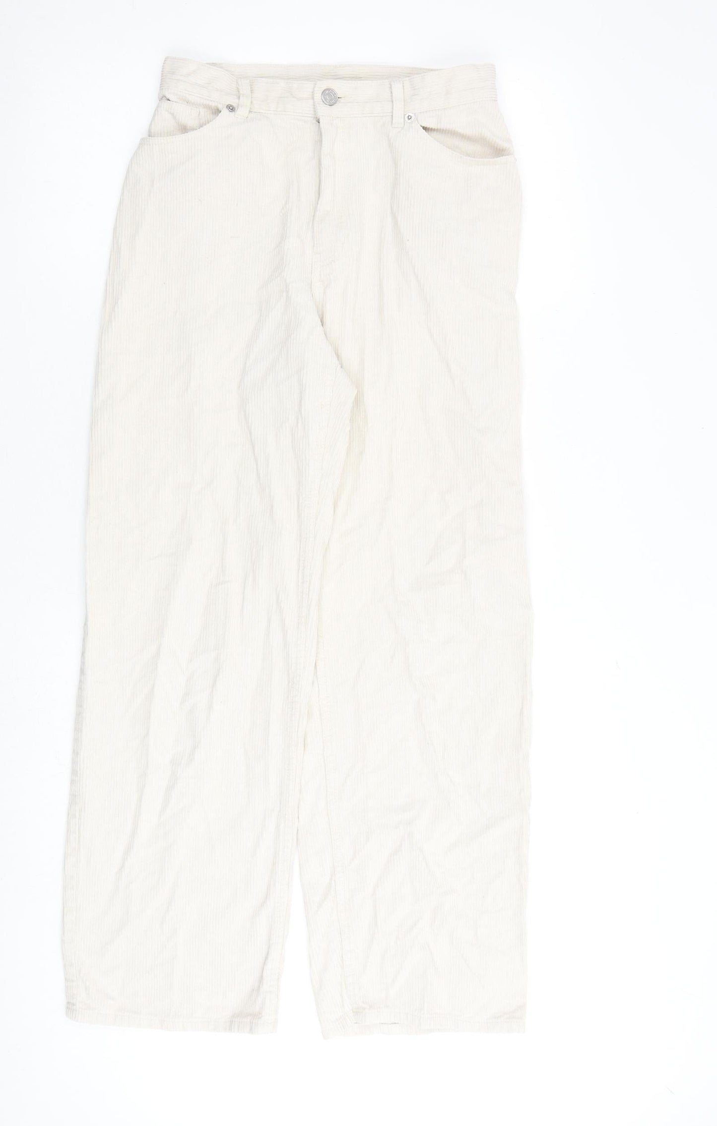 Womens UK Size 8 Monki Regular Fit  Beige Trousers