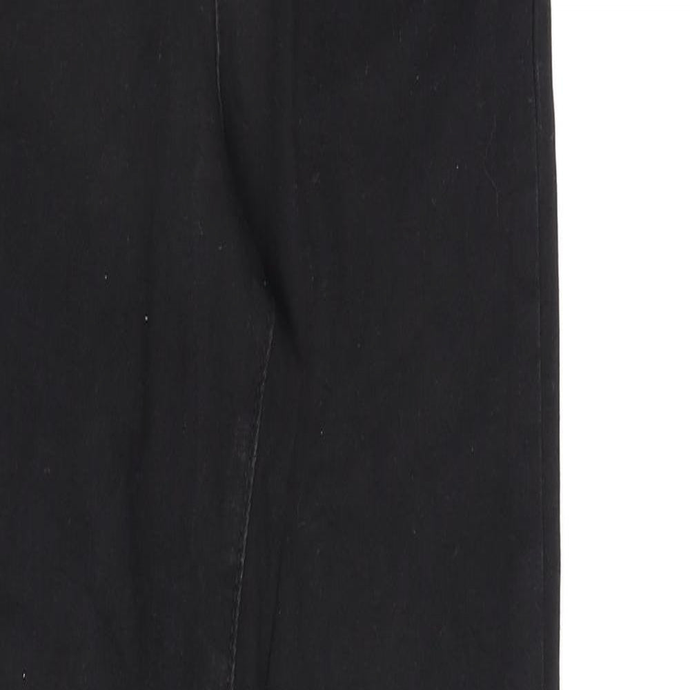 Denim & Co. Womens Black Cotton Skinny Jeans Size 10 L30 in Regular Zip