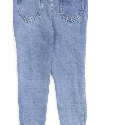 George Girls Blue Cotton Jegging Jeans Size 2 Years Regular Pullover