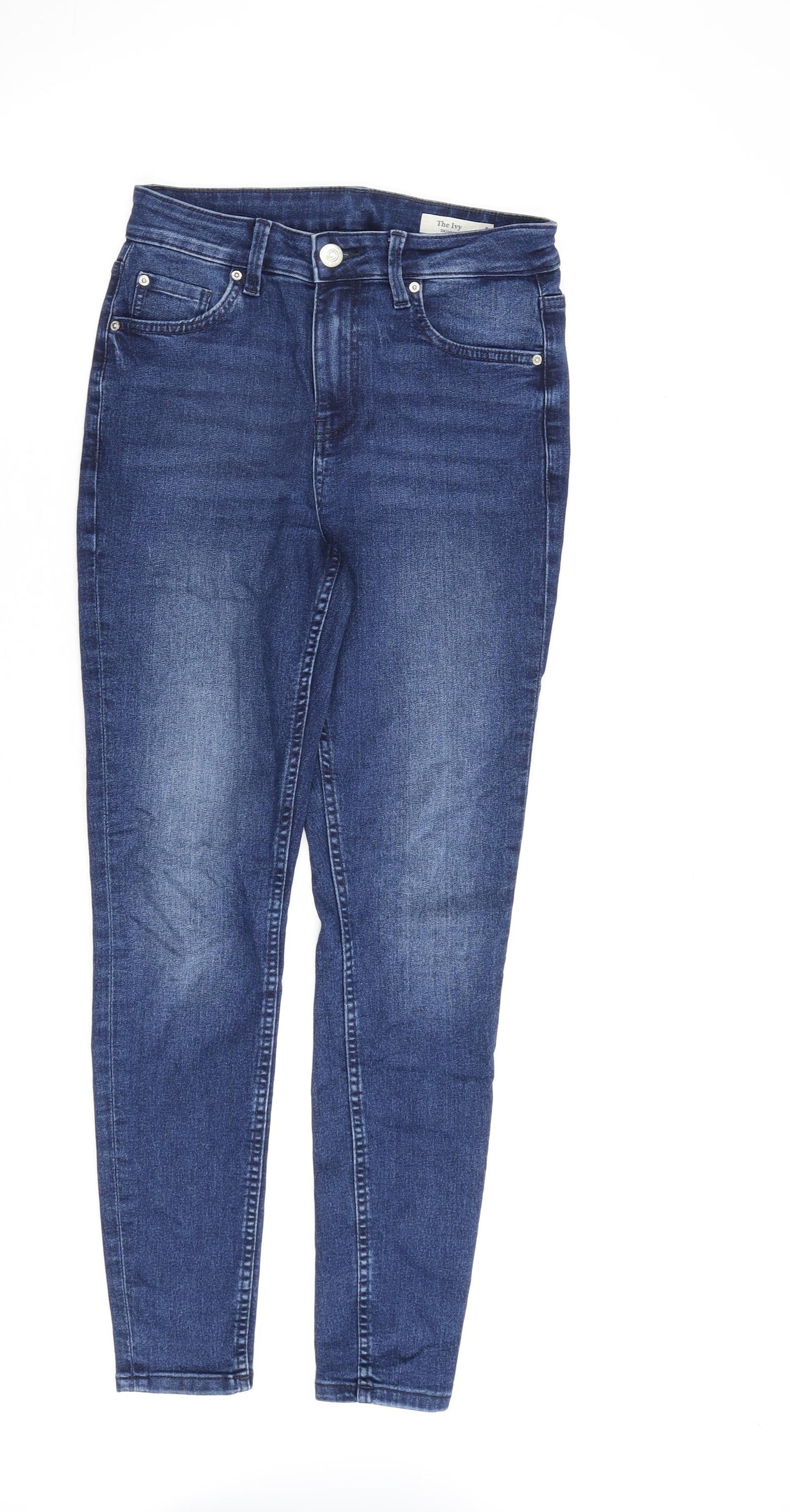 Womens UK Size 8 Marks and Spencer Regular Fit Skinny Blue Jeans
