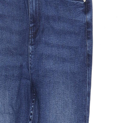 Womens UK Size 8 Marks and Spencer Regular Fit Skinny Blue Jeans