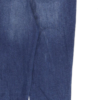 Womens UK Size 8 Marks and Spencer Regular Fit Skinny Blue Jeans