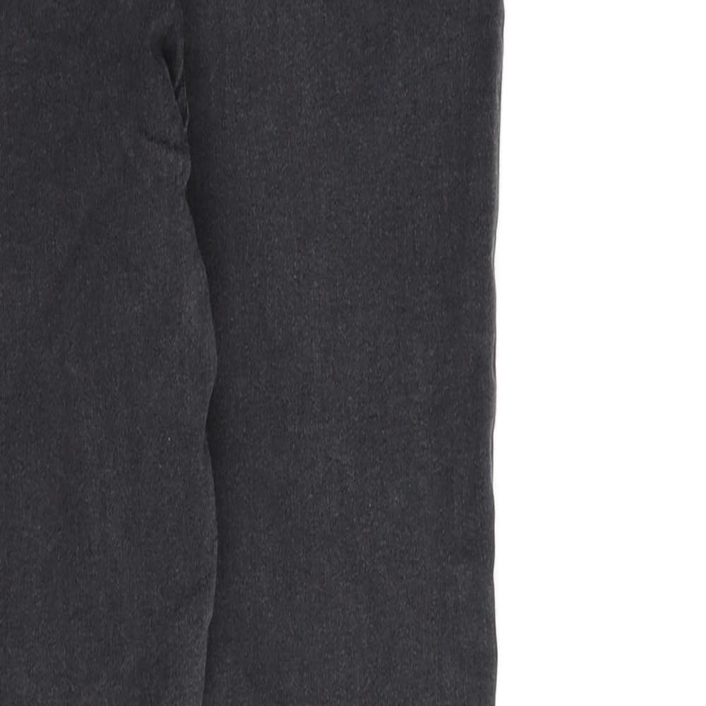 New Look Womens Grey Cotton Skinny Jeans Size 8 L28 in Regular Zip