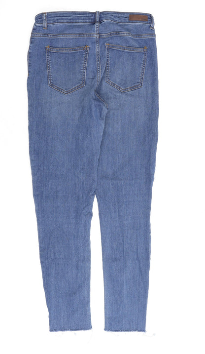 Womens UK Size M Pieces Regular Fit Skinny Blue Jeans