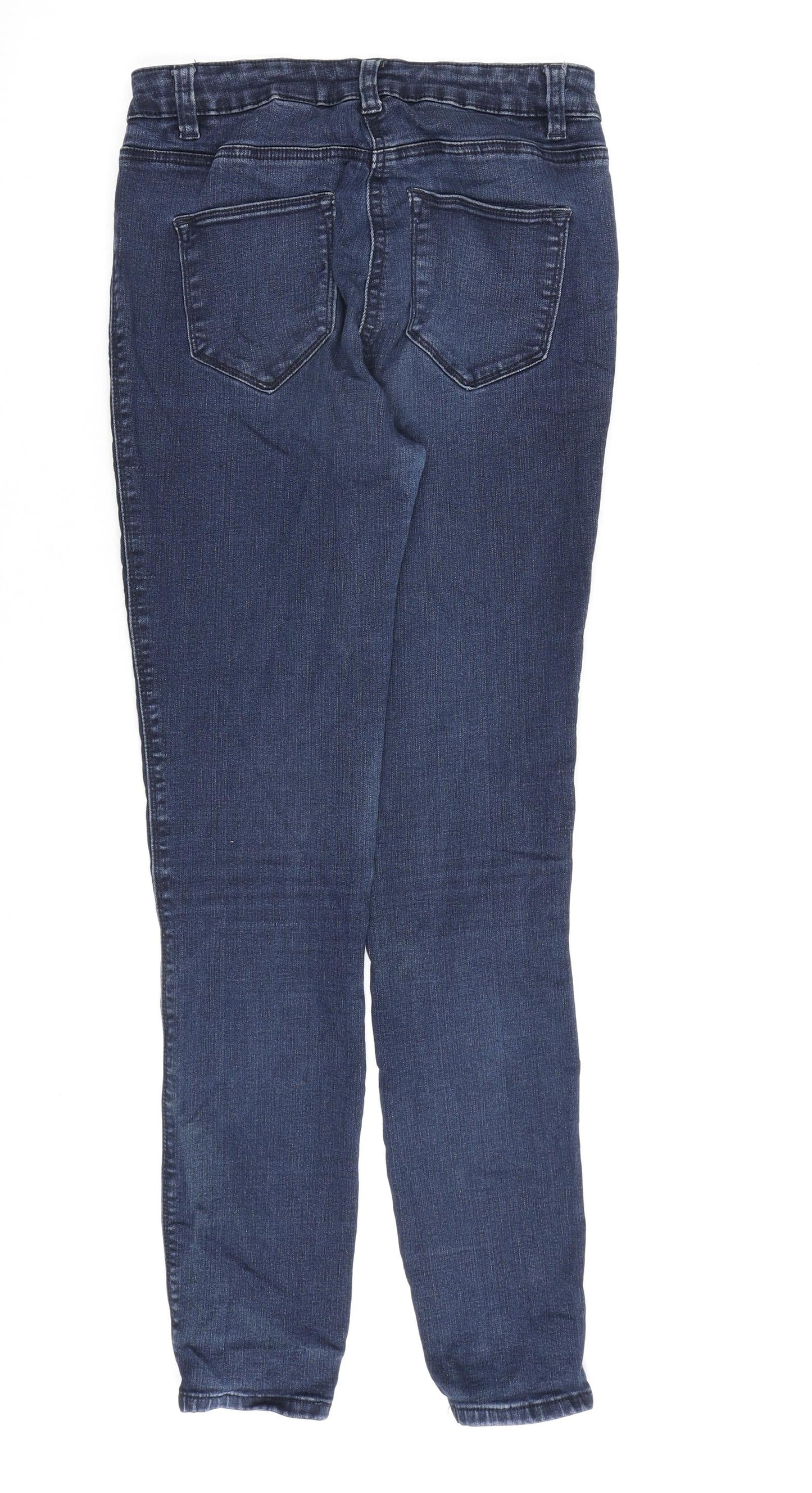 NEXT Womens Blue Cotton Jegging Jeans Size 10 L30 in Regular Zip