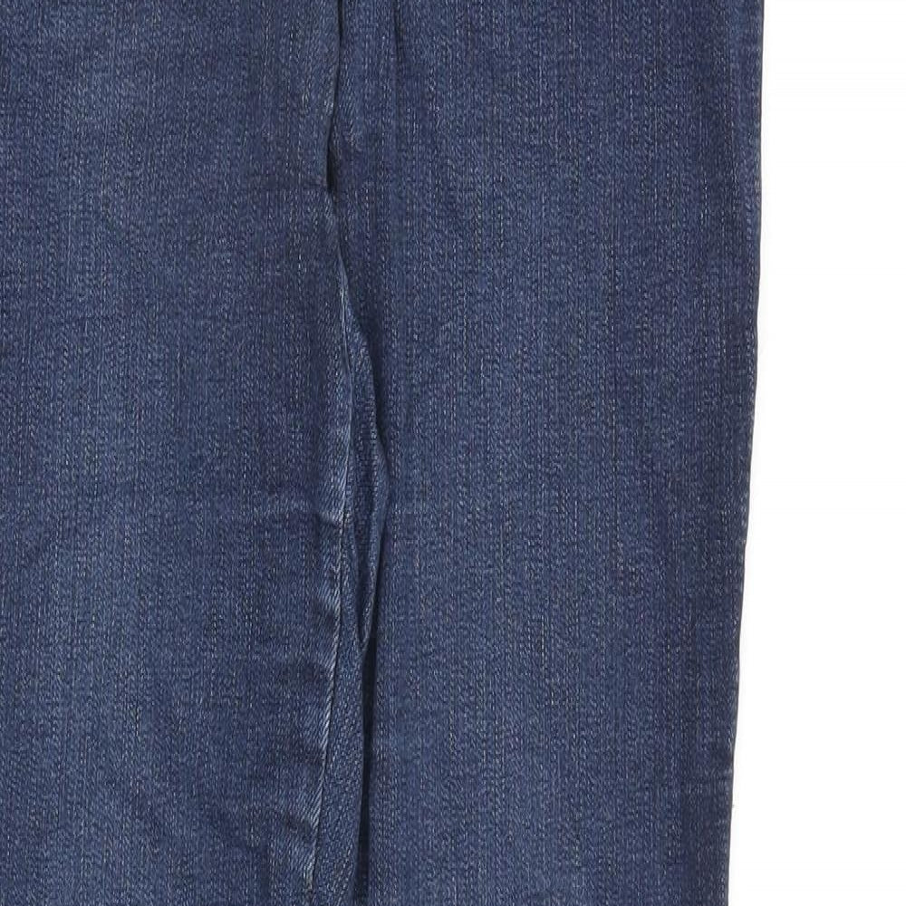NEXT Womens Blue Cotton Jegging Jeans Size 10 L30 in Regular Zip