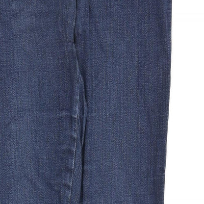 NEXT Womens Blue Cotton Jegging Jeans Size 10 L30 in Regular Zip