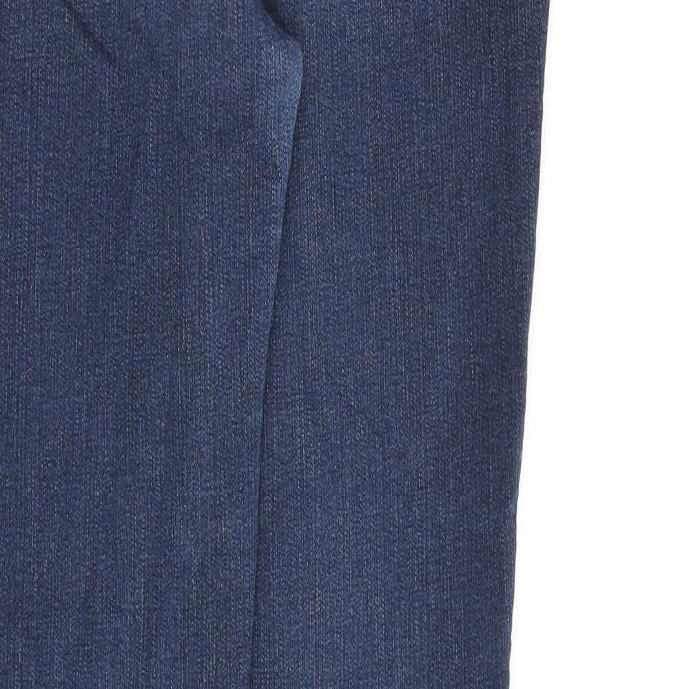 NEXT Womens Blue Cotton Jegging Jeans Size 10 L30 in Regular Zip