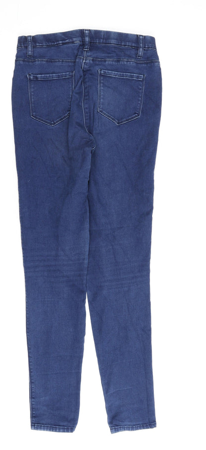 NEXT Womens Blue Cotton Jegging Jeans Size 10 L30 in Regular