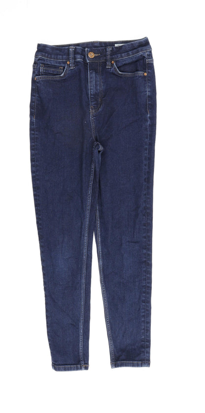 Womens UK Size 8 Marks and Spencer Regular Fit Skinny Blue Jeans