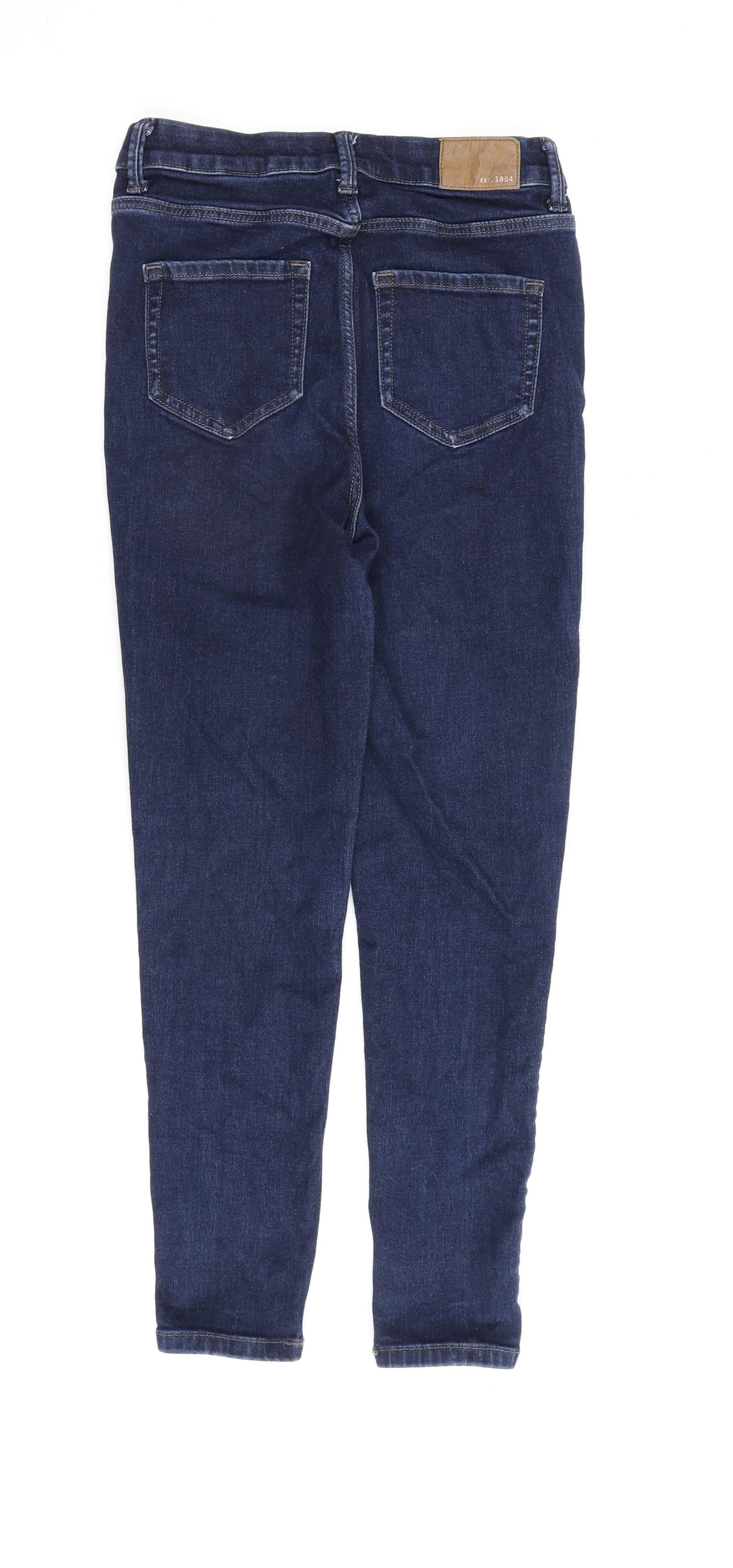 Womens UK Size 8 Marks and Spencer Regular Fit Skinny Blue Jeans