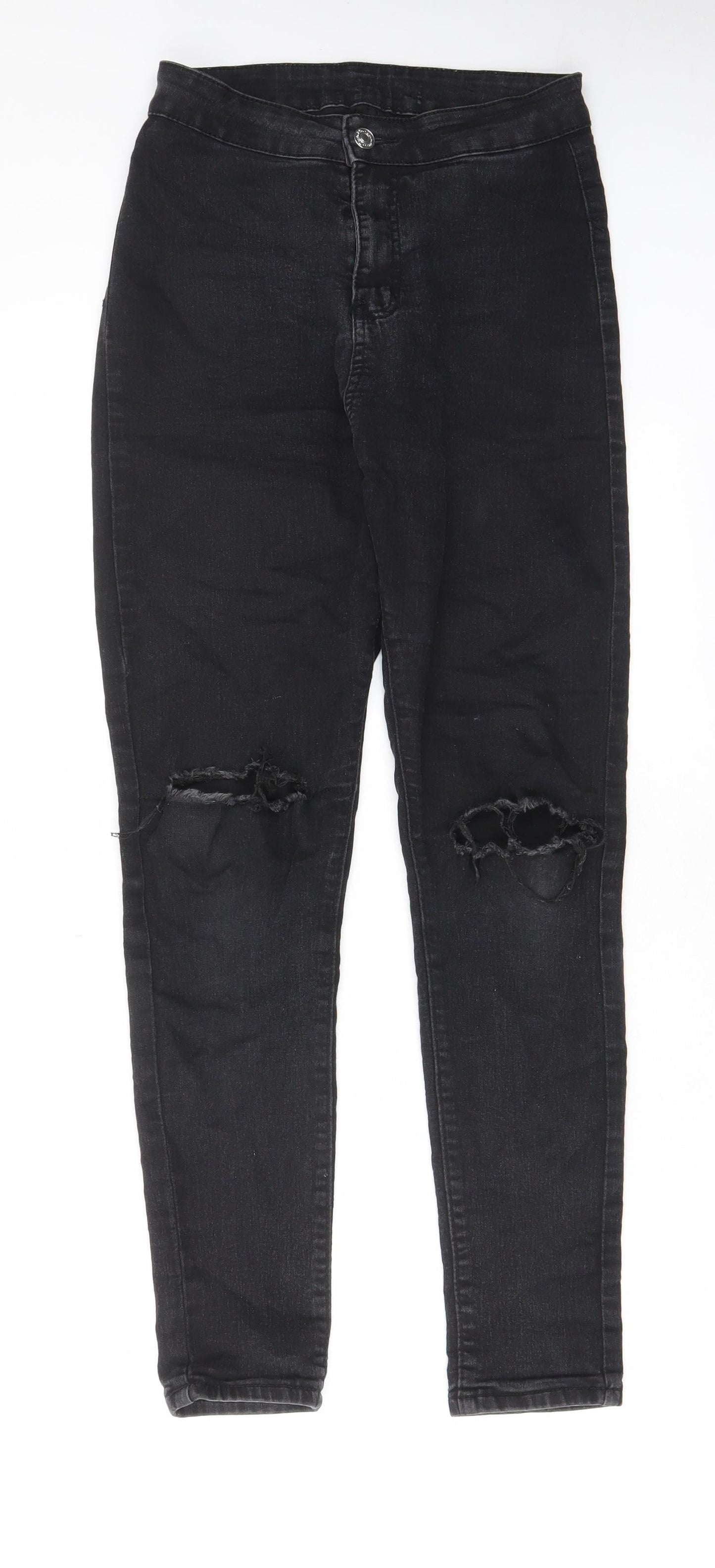 Denim & Co. Womens Grey Cotton Skinny Jeans Size 24 in L27 in Regular Zip