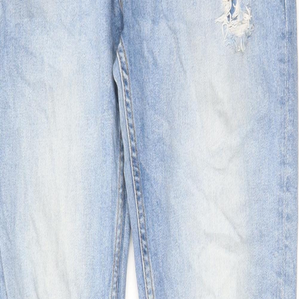 Denim & Co. Mens Blue Cotton Skinny Jeans Size 34 in L34 in Regular Button - Pockets