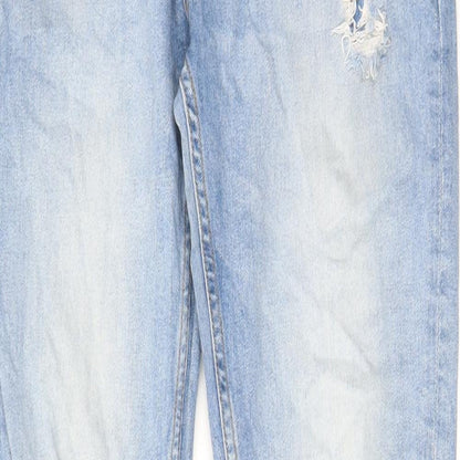 Denim & Co. Mens Blue Cotton Skinny Jeans Size 34 in L34 in Regular Button - Pockets