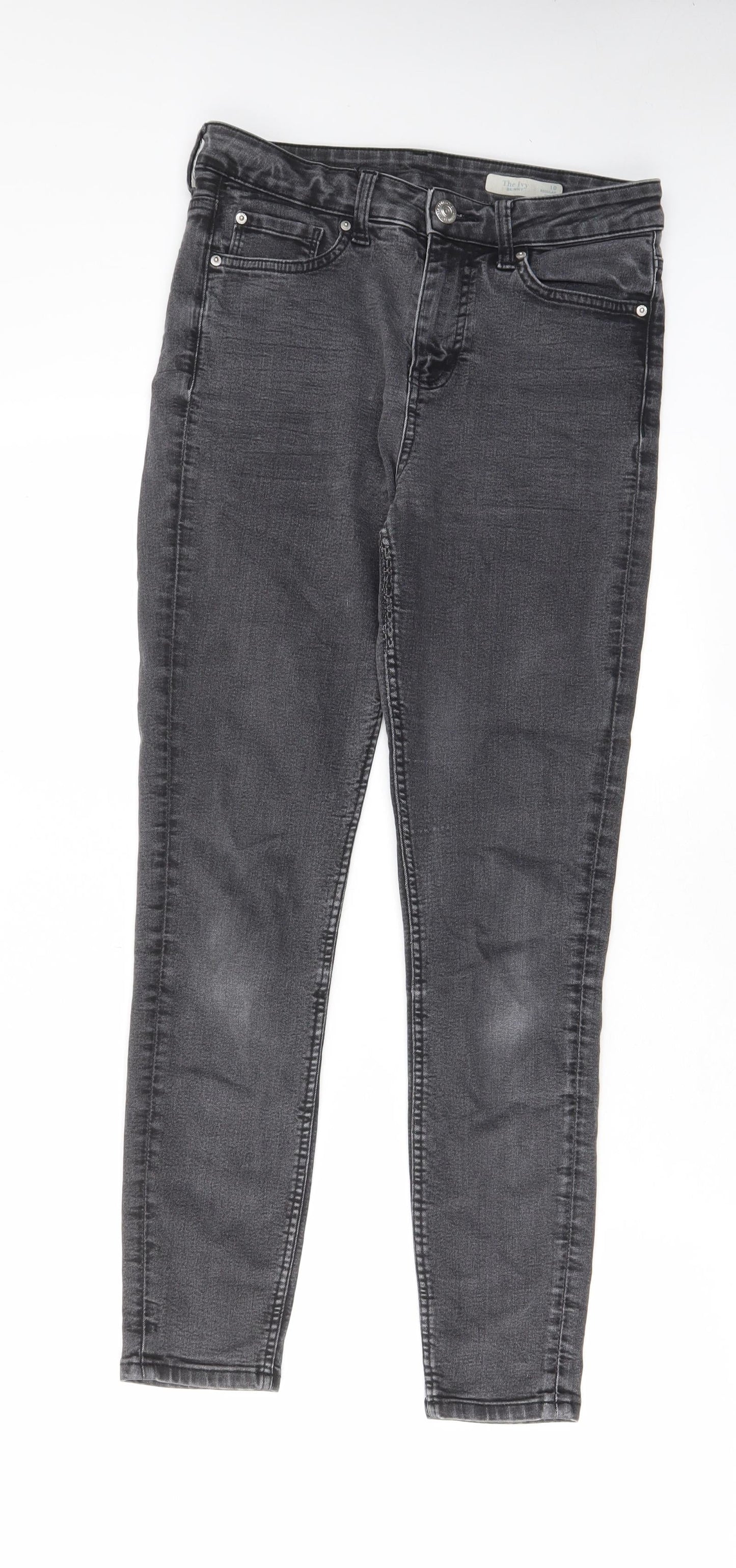 Womens UK Size 10 Marks and Spencer Regular Fit Skinny Grey Jeans