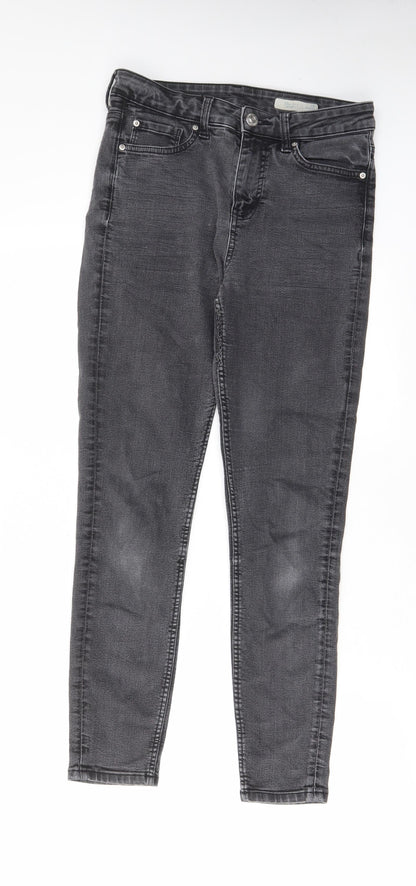 Womens UK Size 10 Marks and Spencer Regular Fit Skinny Grey Jeans